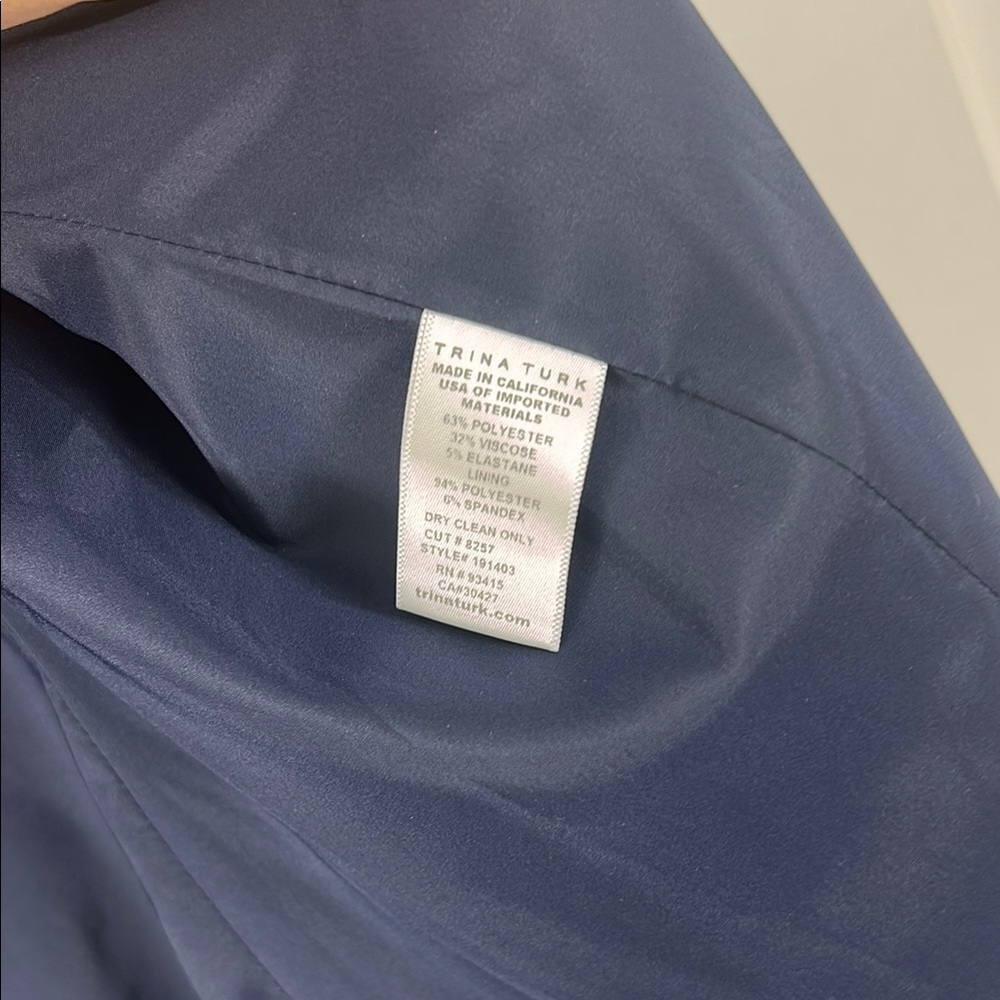 Trina Turk NAVY Habanero Blazer | 10 - Picture 7 of 9